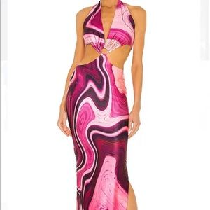 Farai London Long Purple Dress